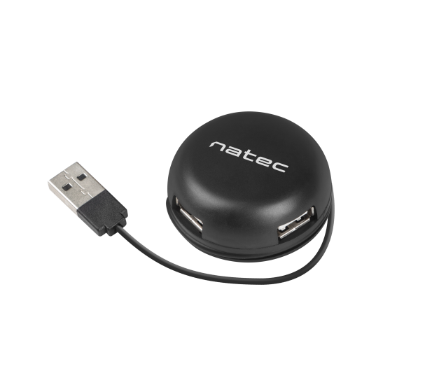 Natec HUB USB 2.0 BUMBLEBEE 4-PORTY CZARNY - 1470225 - zdjęcie